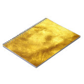 Luxe gouden textuur ontwerp notitieboek (Linkerzijde)