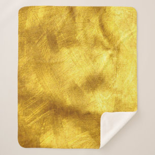 Luxe gouden textuur ontwerp sherpa deken