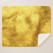 Luxe gouden textuur ontwerp sherpa deken (Voorkant (horizontaal))