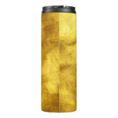 Luxe gouden textuur ontwerp thermosbeker (Achterkant)