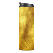 Luxe gouden textuur ontwerp thermosbeker (Geroteerd rechts)