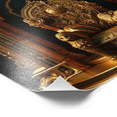 Luxe gouden troon ontwerp - Interieur inrichting Foto Afdruk (Hoek)