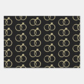 Luxe Gouden Trouwringen Inpakpapier Vel (Voorkant 3)