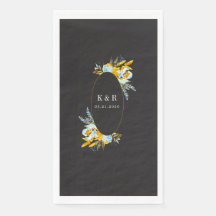 luxe gouden turquoise - monogram bruiloft