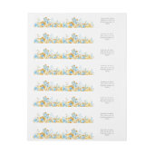 Luxe gouden turquoise monogram bruiloft wrap A (Vel)