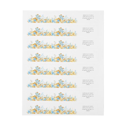 Luxe gouden turquoise monogram bruiloft wrap A (Vel)