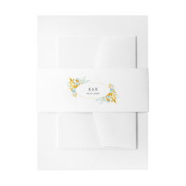 luxe gouden turquoise monogram trouw uitnod uitnodigingen wikkel