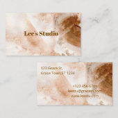 Luxe gouden visitekaartje (Voorkant / Achterkant)