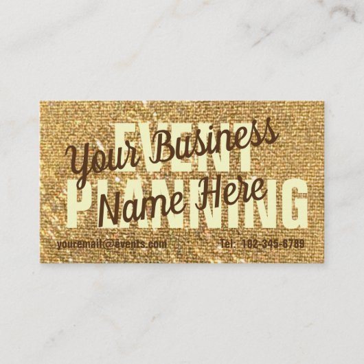 Luxe gouden vorst glitter modern meisje visitekaartje (Voorkant)