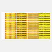 Luxe gouden waterdichte naamlabels voor kleding labels (Vel)