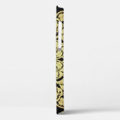 Luxe gouden wervelingen bloemachtergrond Case-Mate iPhone case (Achterkant / Links)
