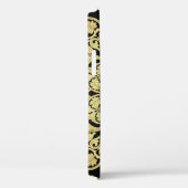 Luxe gouden wervelingen bloemachtergrond Case-Mate iPhone case (Achterkant / Rechts)