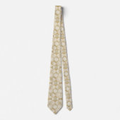 Luxe Gouden Zeshoekpatroon - Marmer Textuur 2 Stropdas (Voorkant)