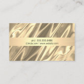 Luxe gouden zijde Stijlvolle achtergrond Visitekaartje (Achterkant)