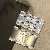 Luxe Gouden Zilveren Glitter Sterren Vonk Graphics Visitekaartje