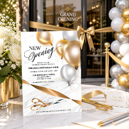 Luxe Gouden Zilveren Lint Knippen Grand Opening Kaart