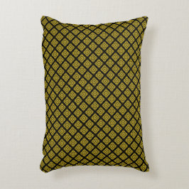 Luxe gouden zwart geometrisch patroon accentkussen accent kussen