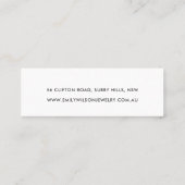 Luxe goudfolie textuur Brush Stroke Logo Mini Visitekaartje (Achterkant)