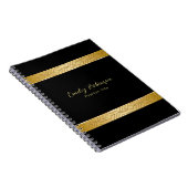 Luxe goudgeometrische patroongrens notitieboek (Rechterzijde)