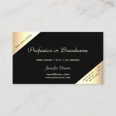 Luxe goudgradiënt Shimmer openingstijden Visitekaartje (Achterkant)