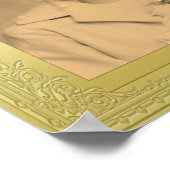 Luxe goudgrensfoto lijst op maat poster (Hoek)