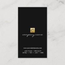 Luxe goudkalligrafie minimalistisch zwart - vertic