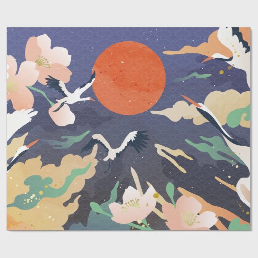 Luxe goudkleur als oosterse achtergrond. Chinees e Cadeaupapier (Vlak)