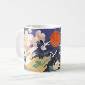 Luxe goudkleur als oosterse achtergrond. Chinees e Koffiemok (Voorkant links)