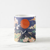 Luxe goudkleur als oosterse achtergrond. Chinees e Koffiemok (Center)