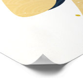 Luxe goudkleur als oosterse achtergrond. Chinees e Poster (Hoek)