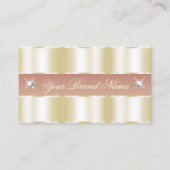 Luxe goudkleurige gouddiamanten Luxe glam Visitekaartje (Voorkant)