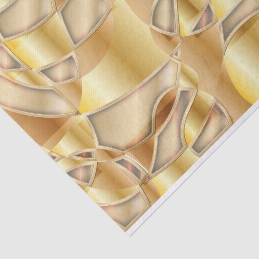 Luxe goudkleurige kunststofsamenstelling tissuepapier (Detail)