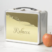 Luxe goudmetalen decoratie op militair goud (In situ)