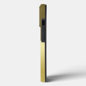 Luxe goudmetalen decoratie op militair goud Case-Mate iPhone case (Achterkant / Links)