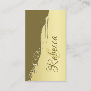 Luxe goudmetalen decoratie op militair goud visitekaartje