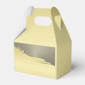 Luxe goudmetalen decoratief op goud en zilver bedankdoosjes (Achterkant)