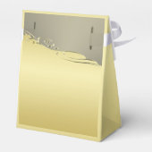 Luxe goudmetalen decoratief op goud en zilver bedankdoosjes (Achterkant)