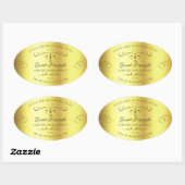 Luxe goudproducten met label  grenzen (Vel)