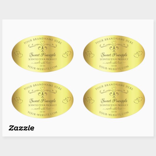 Luxe goudproducten met label  grenzen (Vel)