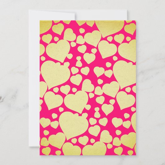 Luxe goudroze koningin van het hart van afgelopen  kaart (Achterkant)