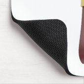 Luxe goudsleutelhanger met lederen riem muismat (Hoek)