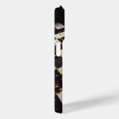 Luxe Goudstof Schachbretteloonhoes - Elegant Case-Mate iPhone Case (Achterkant / Rechts)