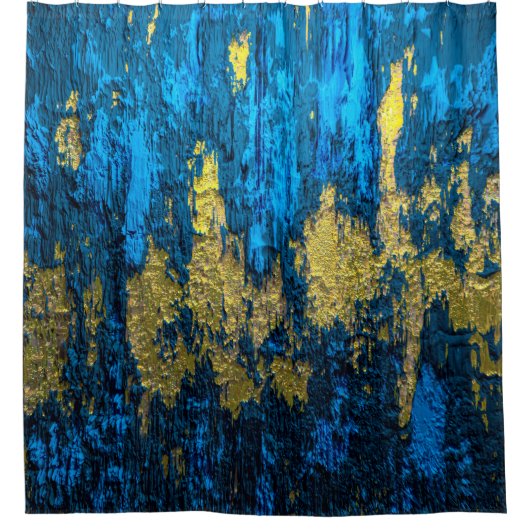 Luxe goudtextuur. douchegordijn (Voorkant)