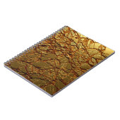 Luxe goudtextuur. notitieboek (Linkerzijde)