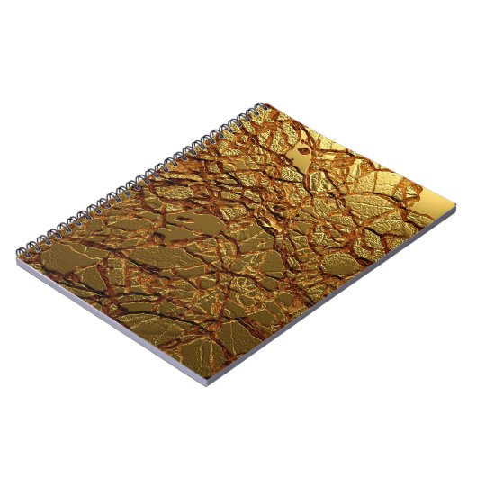 Luxe goudtextuur. notitieboek (Linkerzijde)