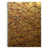 Luxe goudtextuur. notitieboek (Voorkant)