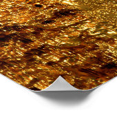 Luxe goudtextuur. poster (Hoek)