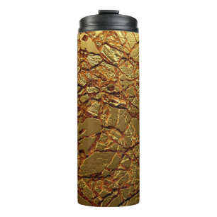 Luxe goudtextuur. thermosbeker