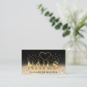 Luxe goudvlinders logo visitekaartje (Staand voorkant)
