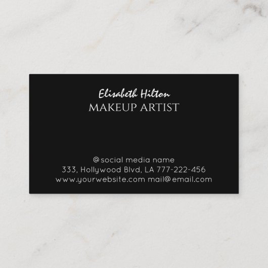 Luxe goudvlinders logo visitekaartje (Achterkant)